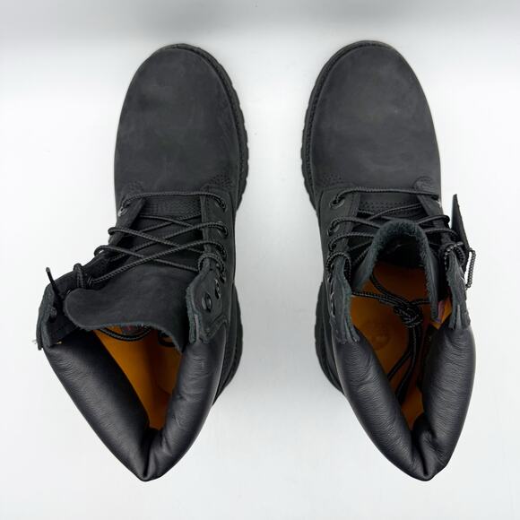 Timberland Premium Womens 6" Ankle Boots US 6.5 Black Nubuck Leather WP NIB - Picture 10 of 13